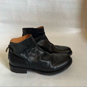 Fiorentini + Baker Black Leather Ankle Combat Boots EU Size 40 /US 9.5 Worn Once